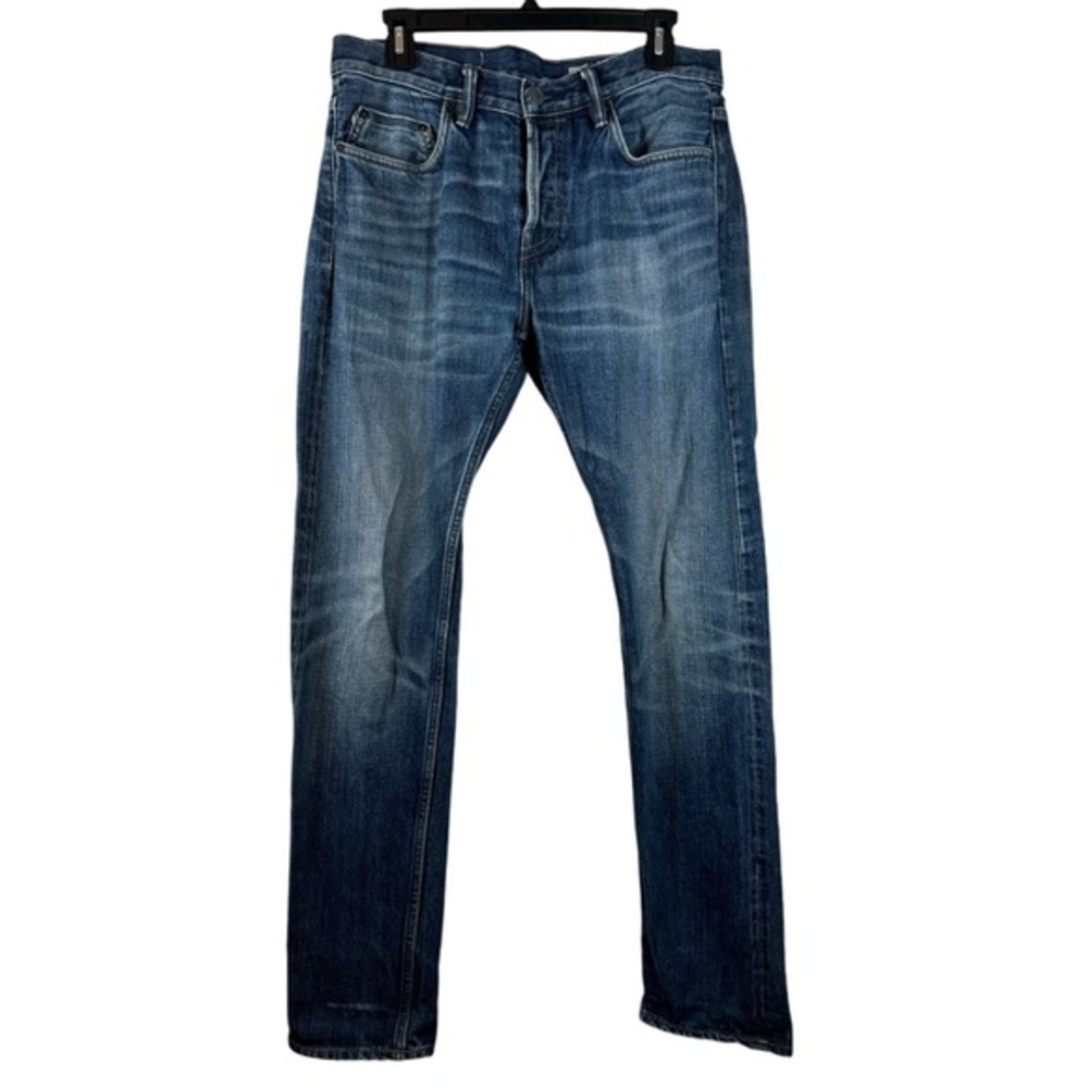All Saints Denim Blue IGGY Slim Fit Jeans Size 32 EUC #VEG-0118